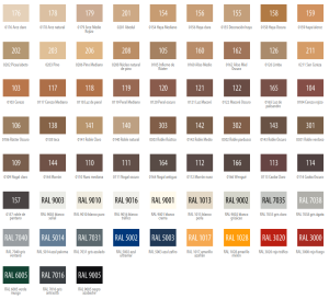 Carta de colores Kanten Fix Heinrich König