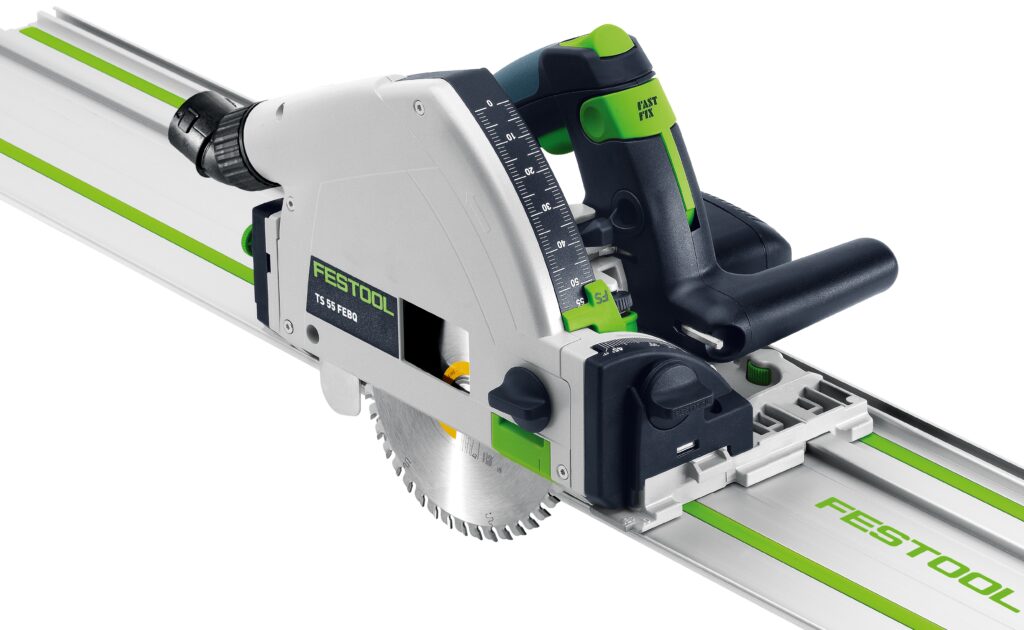 Sierra de incisión Festool TS 55 FEBQ-Plus-FS con riel de guía