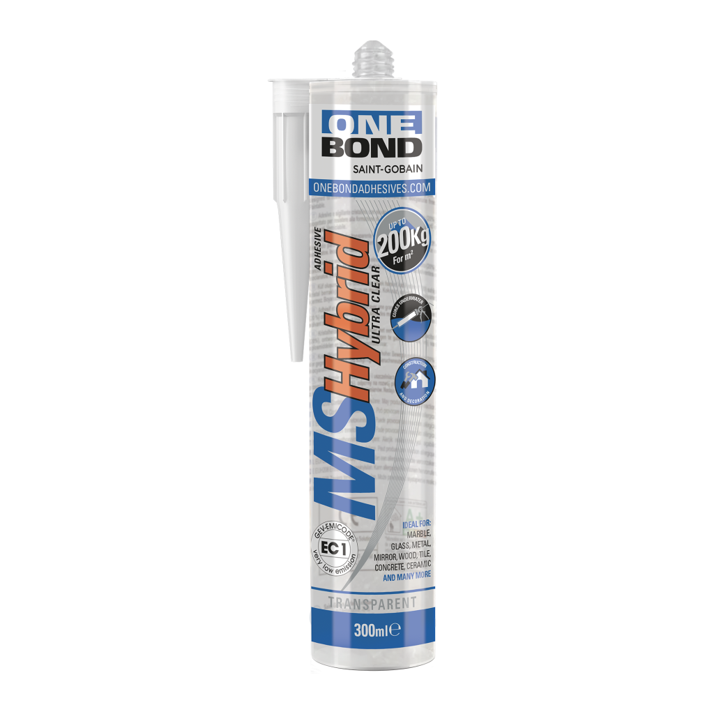 Adhesivo sellador MS híbrido OneBond Ultra Clear transparente