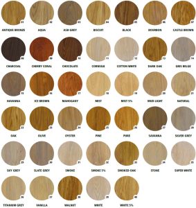 Carta de colores Oil 2c Rubio Monocoat