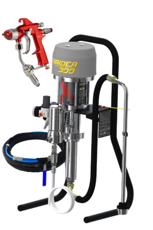 Equipo completo de pintado mixto Sagola Raider 300X con pistola Mini Xtreme Mix