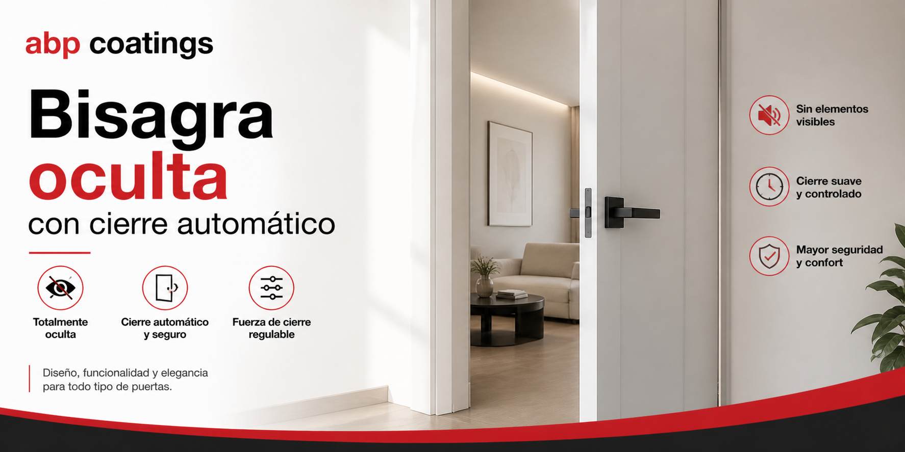 Comprar bisagra oculta con muelle para puertas cierre automático