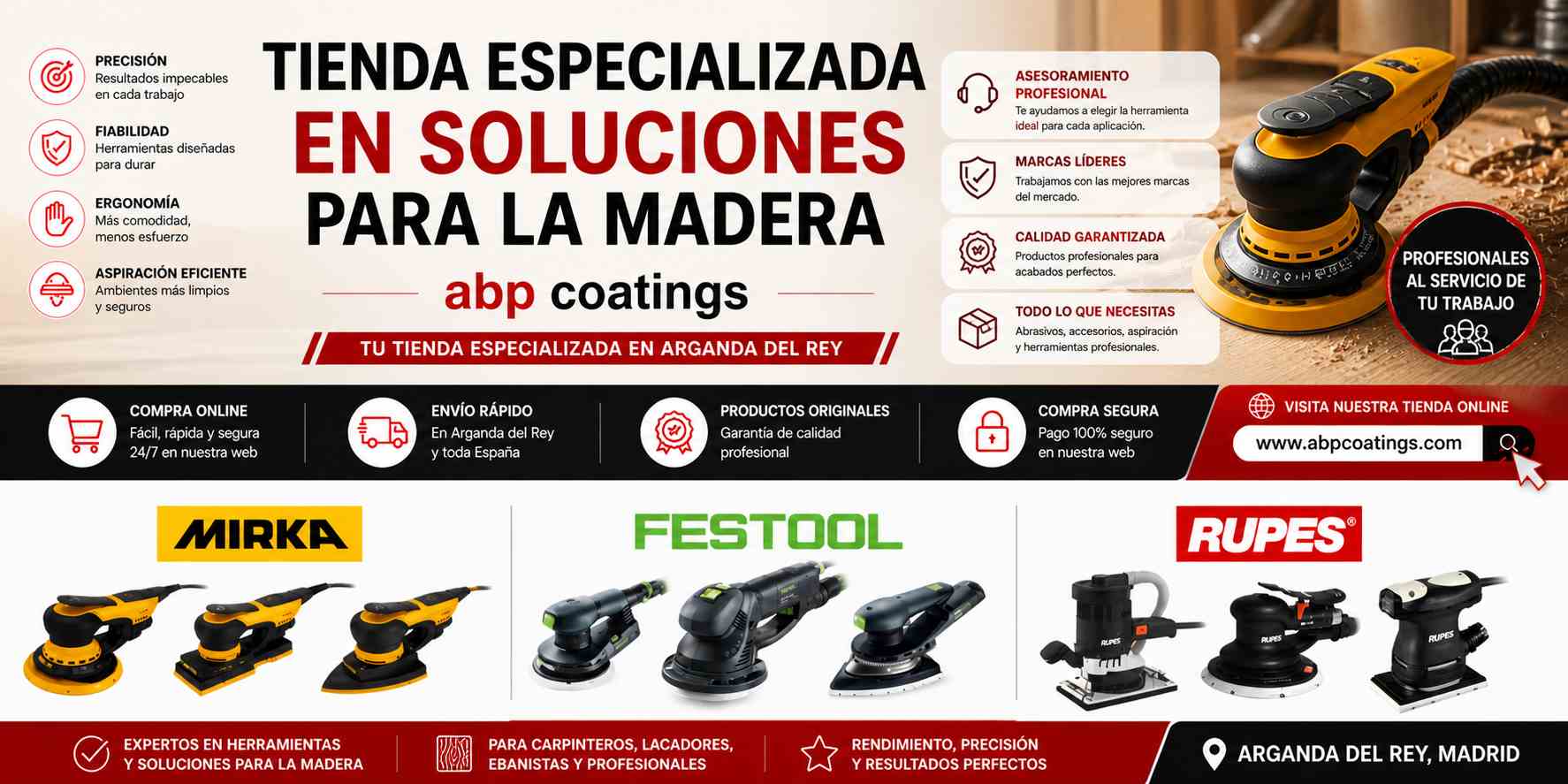 Comprar-lijadora-para-madera-en-Arganda-del-Rey-en-tienda-especializada