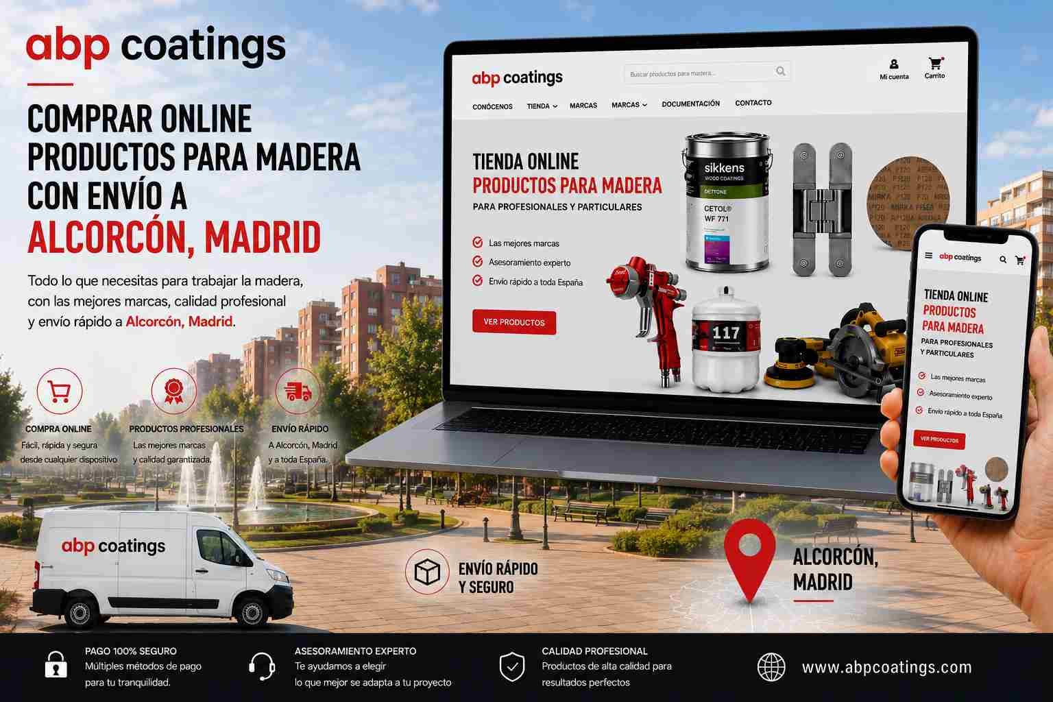 Comprar-online-productos-para-madera-con-envío-a-Alcorcon-Madrid