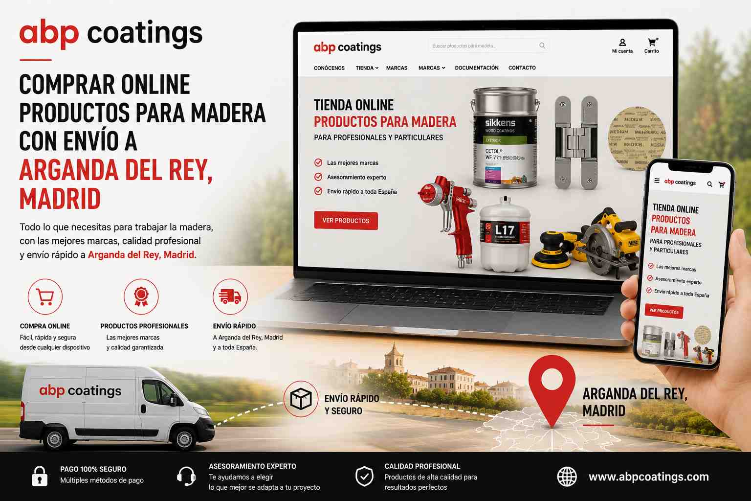 Comprar-online-productos-para-madera-con-envío-a-Arganda-del-Rey-Madrid
