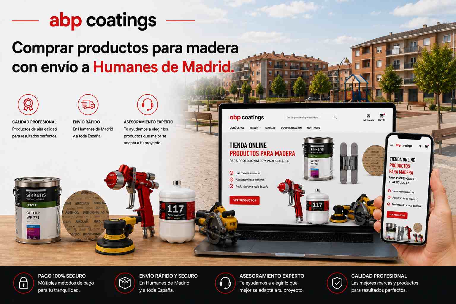 Comprar-online-productos-para-madera-con-envío-a-Humanes-de-Madrid-en-Madrid