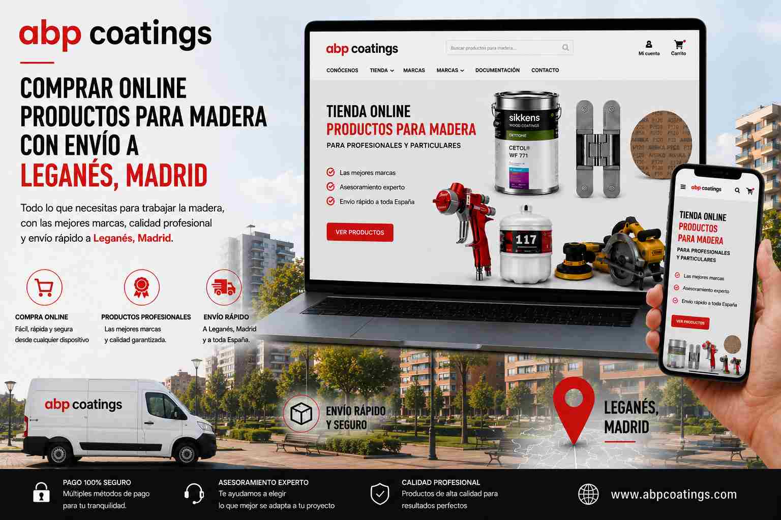 Comprar-online-productos-para-madera-con-envio-a-Leganes-Madrid