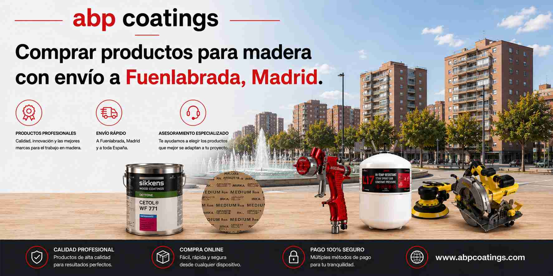 Comprar-productos-para-madera-con-envío-Fuenlabrada-Madrid