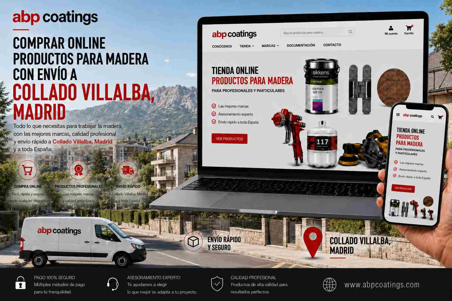 Comprar-online-productos-para-madera-con-envío-a-Collado-Villalba-en-Madrid